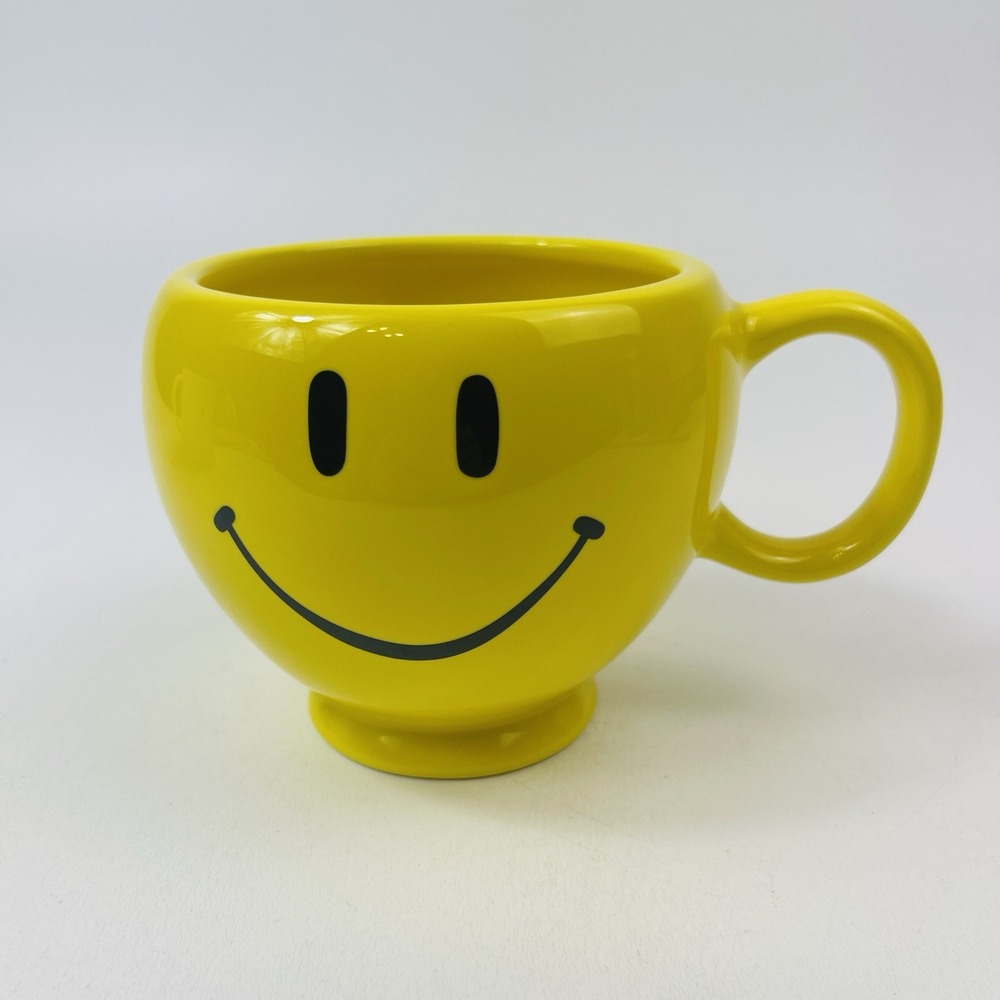 Smiley Face Coffee Cup Mug Planter Ceramic Teleflora Gift
